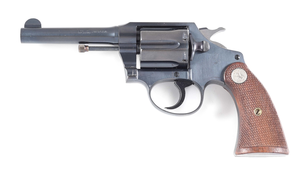 (C) COLT POLICE POSITIVE .38 SPECIAL DOUBLE ACTION REVOLVER WITH BOX.