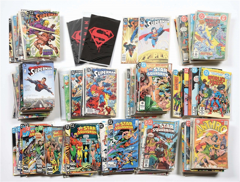 LOT OF APPROXIMATELY 150 MOSTLY DC CHARACTER COMIC BOOKS.