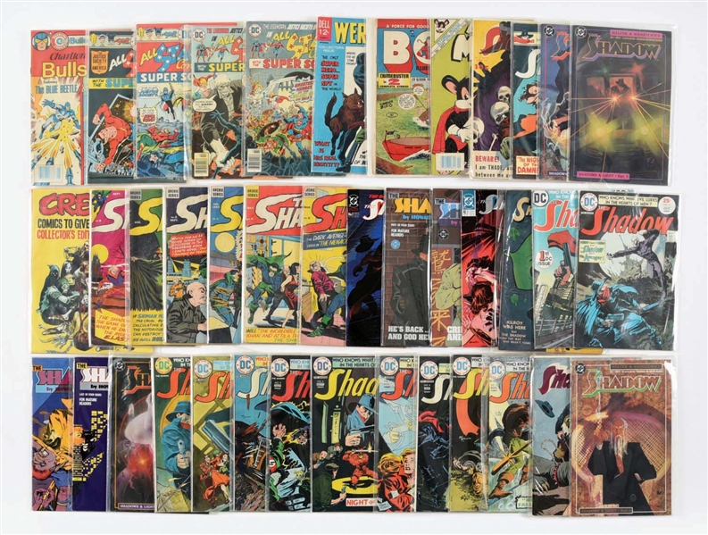 LOT OF 38: VARIOUS DC AND OTHER COMIC BOOKS.