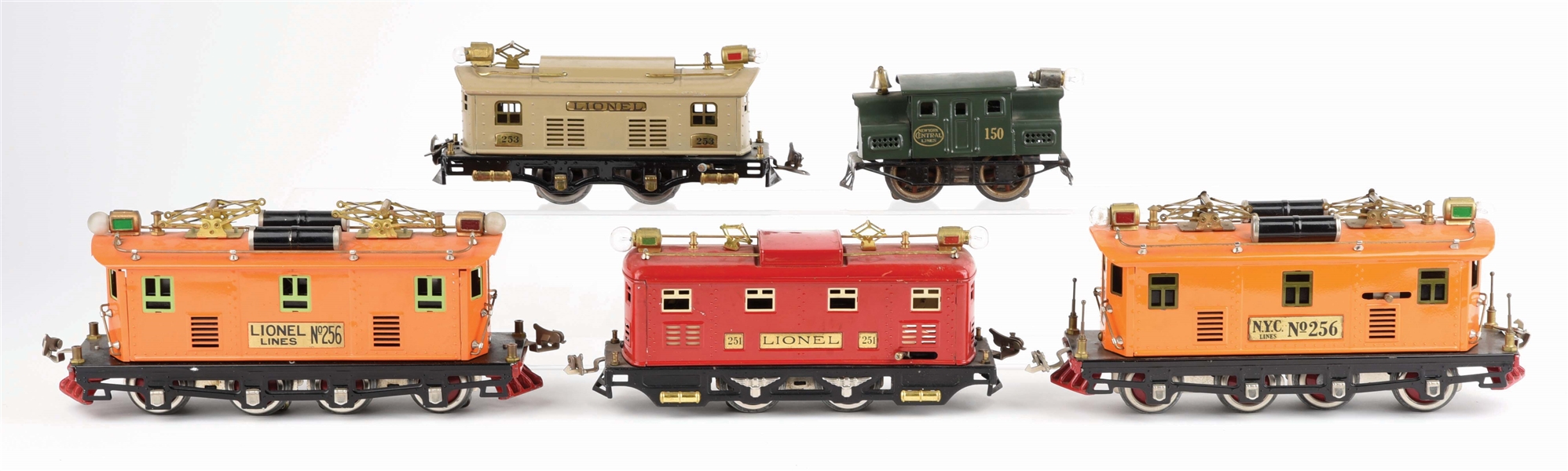 LOT OF 5: RESTORED LIONEL LOCOMOTIVES.