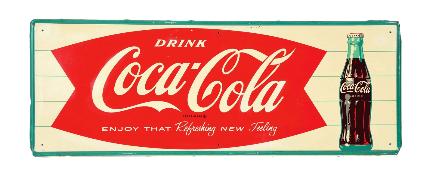 COCA-COLA TIN SIGN.