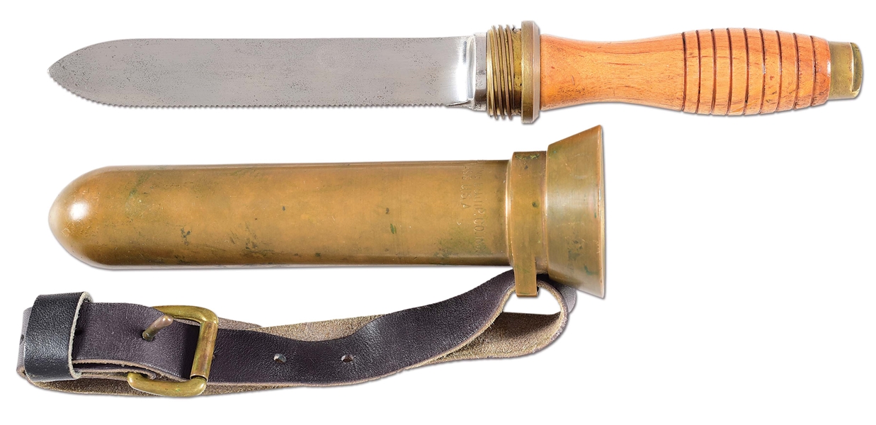DEEP SEA DIVERS KNIFE BY MORSE DIVING EQUIPMENT CO., ROCKLAND, MASS.
