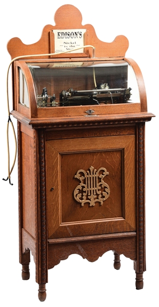 5¢ EDISON CLASS "M" COIN OPERATED PHONOGRAPH. 