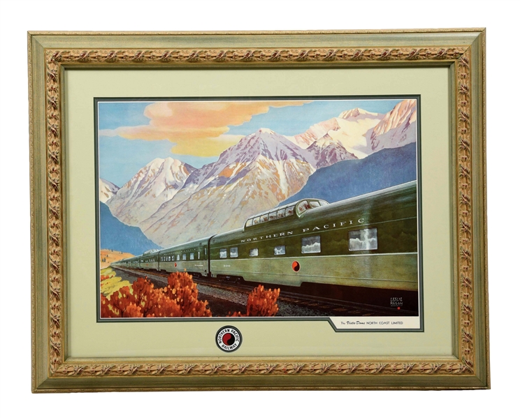 FRAMED NORTHERN PACIFIC PRINT.