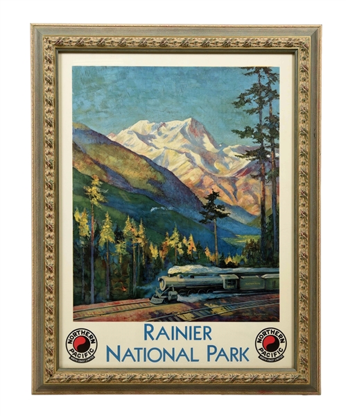 FRAMED NORTHERN PACIFIC NATIONAL PARK.
