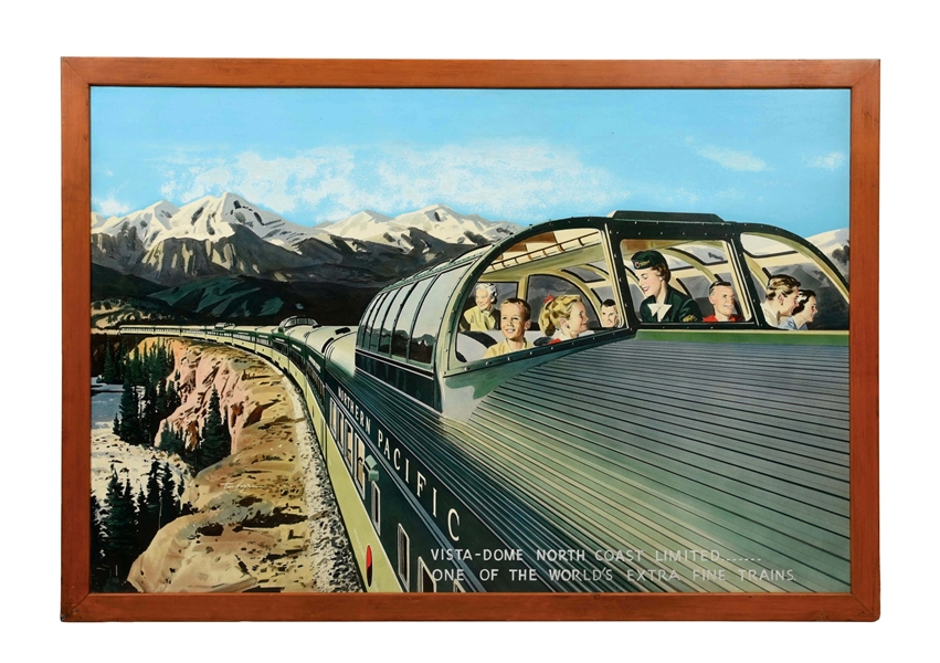 FRAMED NORTHERN PACIFIC VISTA-DOME.