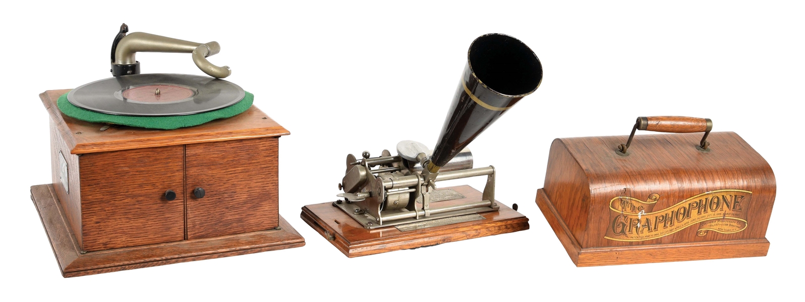 LOT OF 2: PHONOGRAPHS.