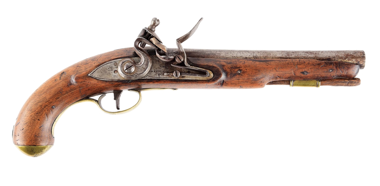 (A) WAR OF 1812 CANADIAN MILITIA OR "INDIAN" CONTRACT DRAGOON PISTOL BY KETLAND & CO.