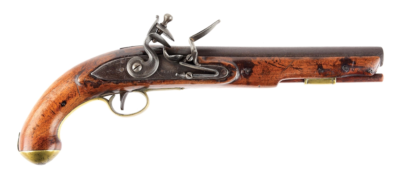 (A) WAR OF 1812 CANADIAN MILITIA OR "INDIAN" CONTRACT DRAGOON PISTOL BY BLAIR. 