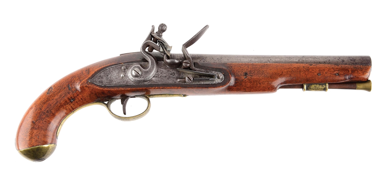 (A) WAR OF 1812 CANADIAN MILITIA OR "INDIAN" CONTRACT DRAGOON PISTOL BY GALTON.