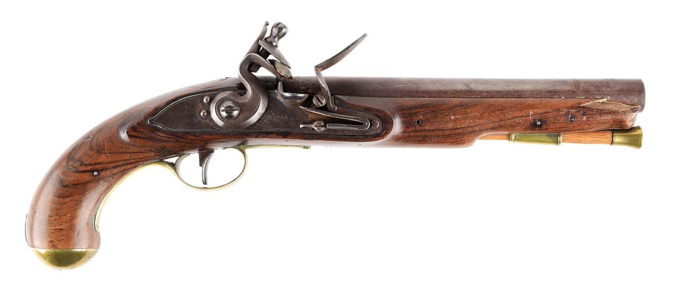 (A) WAR OF 1812 CANADIAN MILITIA OR "INDIAN" CONTRACT DRAGOON PISTOL BY WHATLEY. 