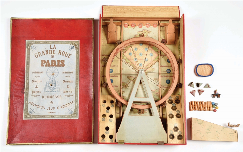 EARLY FRENCH FERRIS WHEEL GAME.