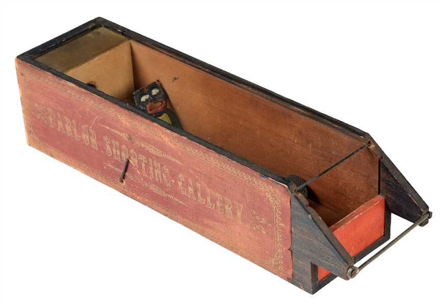 EARLY AMERICAN-MADE PARLOR SHOOTING GALLERY GAME.