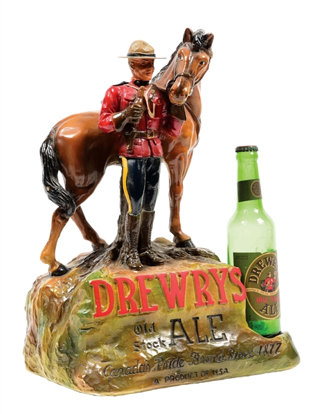 VINTAGE DREWRYS OLD STOCK ALE ADVERTISEMENT.