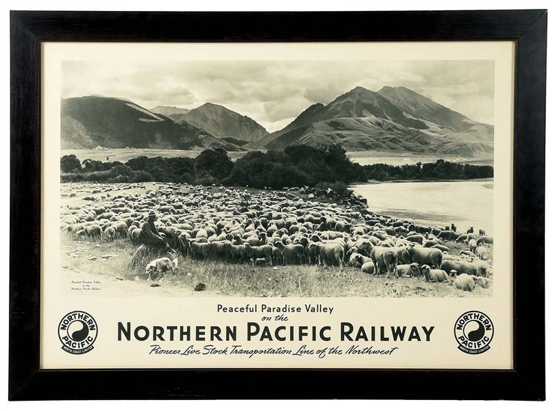 PROFESSIONALLY FRAMED NORTHERN PACIFIC PHOTOGRAPH.