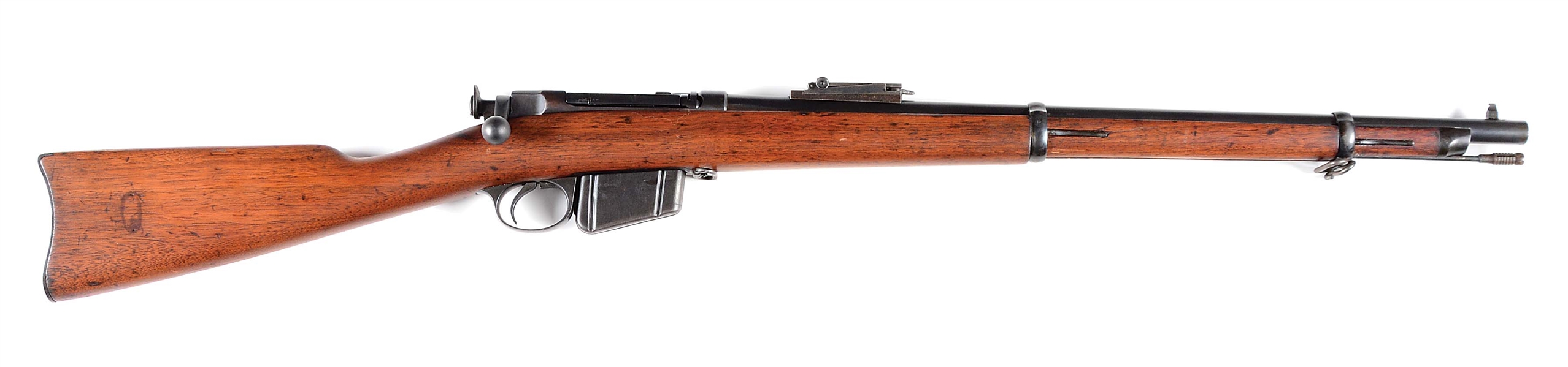 (A) REMINGTON-LEE NAVY M1885 BOLT ACTION RIFLE WITH 2 EXTRA MAGAZINES.