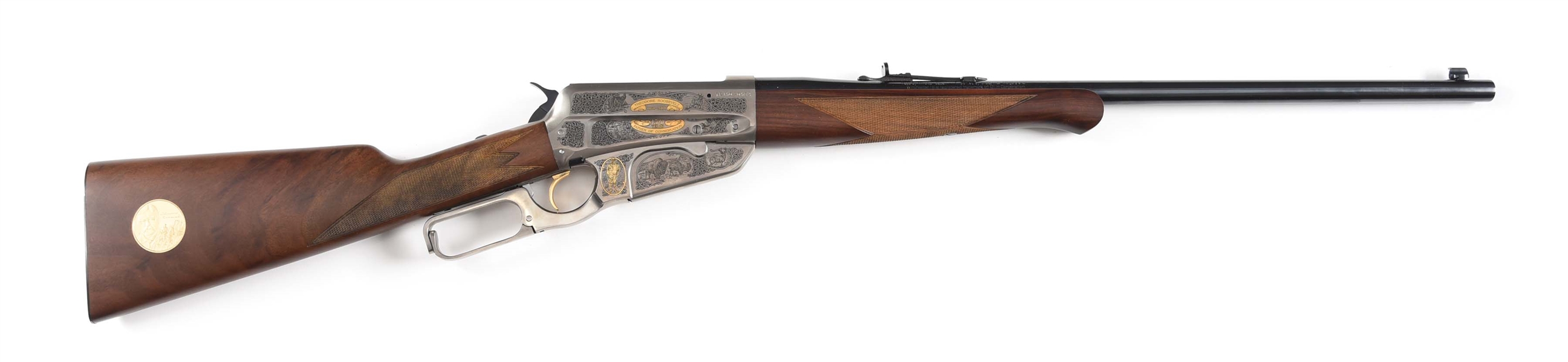 (M) WINCHESTER MODEL 1895 THEODORE ROOSEVELT COMMEMORATIVE LEVER ACTION RIFLE.