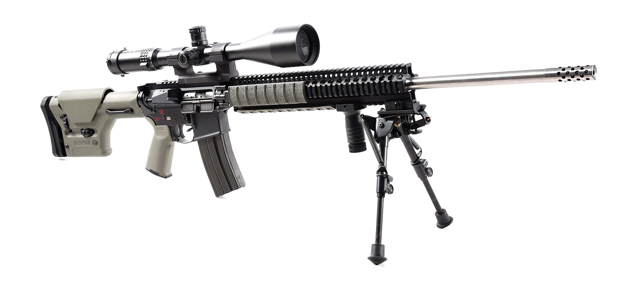 (M) CUSTOM 6.5MM GRENDEL SEMI-AUTOMATIC RIFLE BUILT ON SPIKES TACTICAL ST15 LOWER.