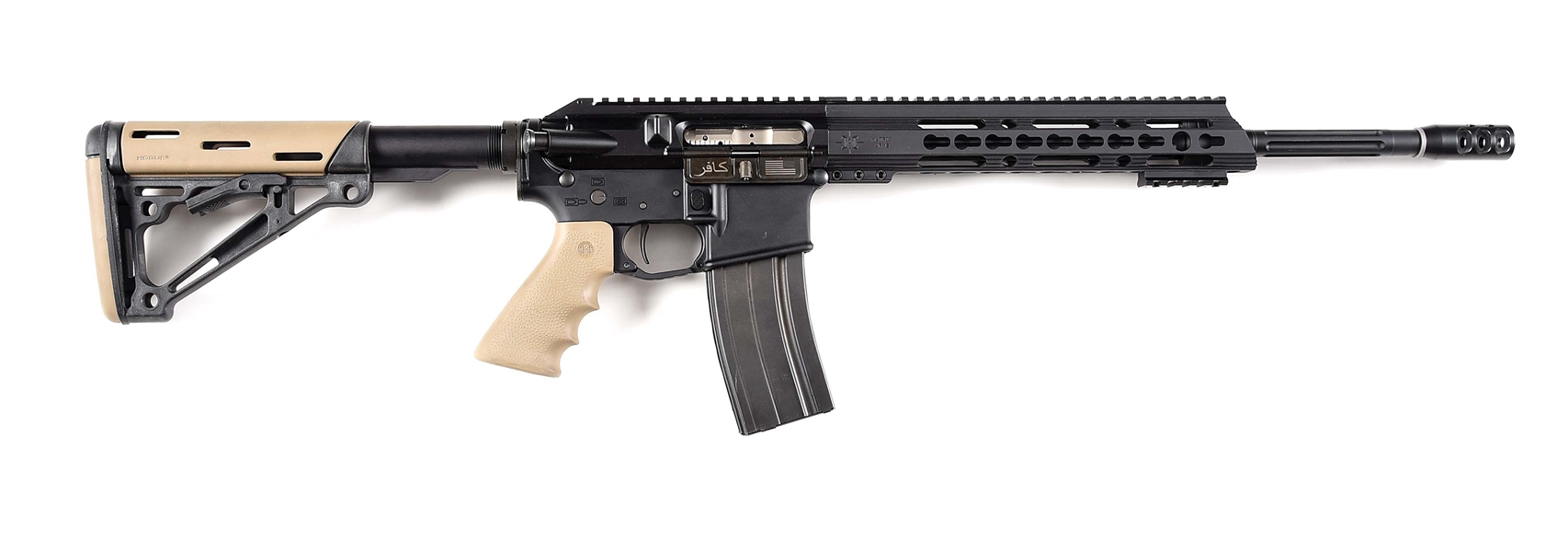 (M) SPIKES TACTICAL 6.5 GRENDEL SIDE CHARGING SEMI-AUTOMATIC RIFLE.