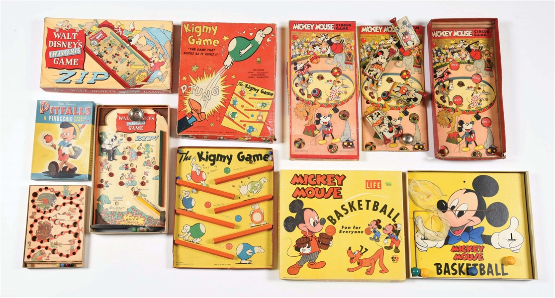 LOT OF 5: MOSTLY WALT DISNEY CHARACTER  BOARD GAMES. 