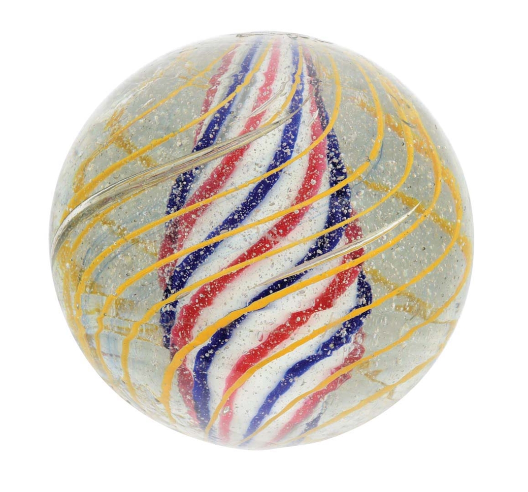 LARGE SOLID CORE SWIRL MARBLE. 