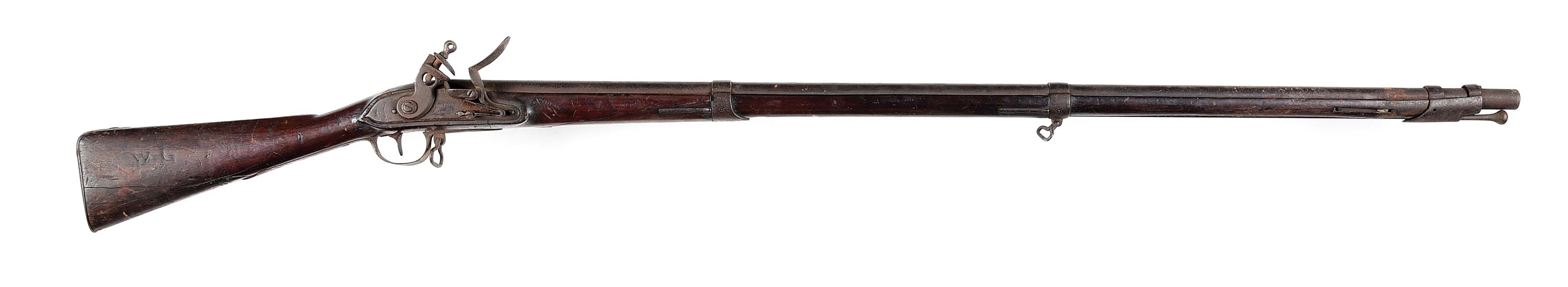 (A) "AS FOUND" 1807 DATED VIRGINIA MANUFACTORY FIRST MODEL FLINTLOCK MUSKET.