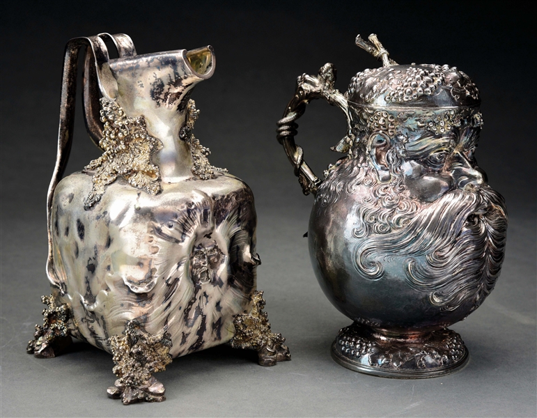 TWO CONTINENTAL SILVER VESSELS.