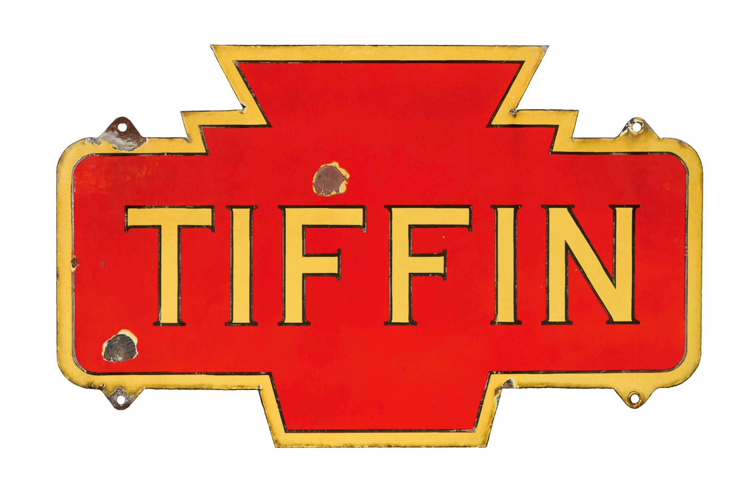 PRR "TIFFIN" STATION SIGN.
