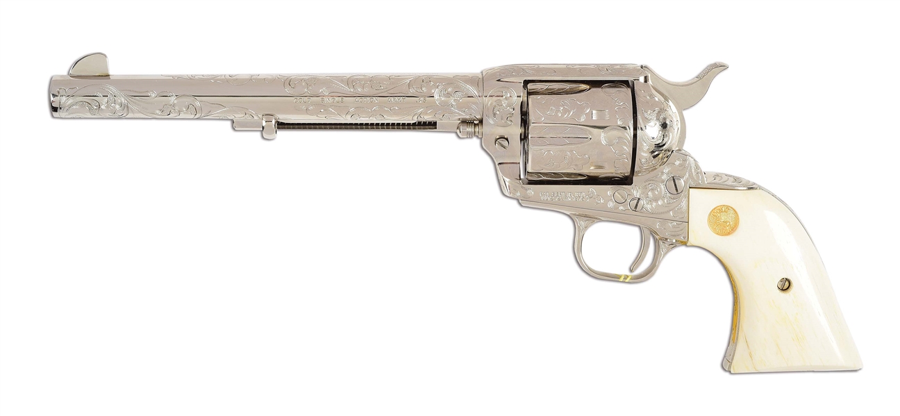 (M) FACTORY ENGRAVED COLT SINGLE ACTION ARMY REVOLVER. 