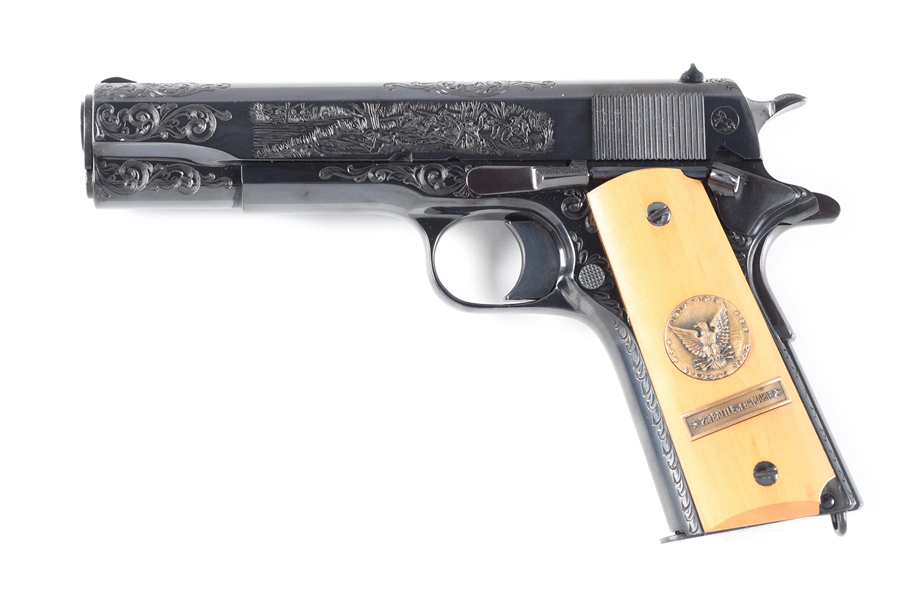 (M) COLT 1911 WORLD WAR I COMEMMORATIVE DELUXE 2ND BATTLE OF THE MARNE SEMI-AUTOMATIC PISTOL.
