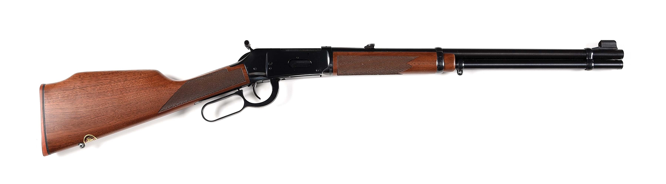 (M) WINCHESTER MODEL 1894 ANGLE EJECT BIG BORE LEVER ACTION RIFLE.