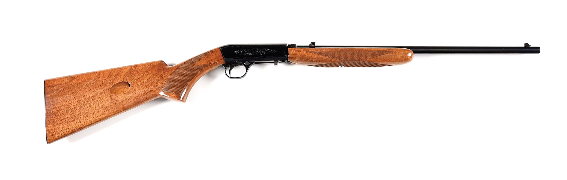 (C) BROWNING AUTO 22 SEMI-AUTOMATIC RIFLE WITH FACTORY HARD CASE. 