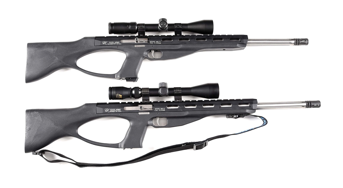 (M) LOT OF 2: EXCEL ARMS ACCELERATOR SEMI AUTOMATIC RIFLES.