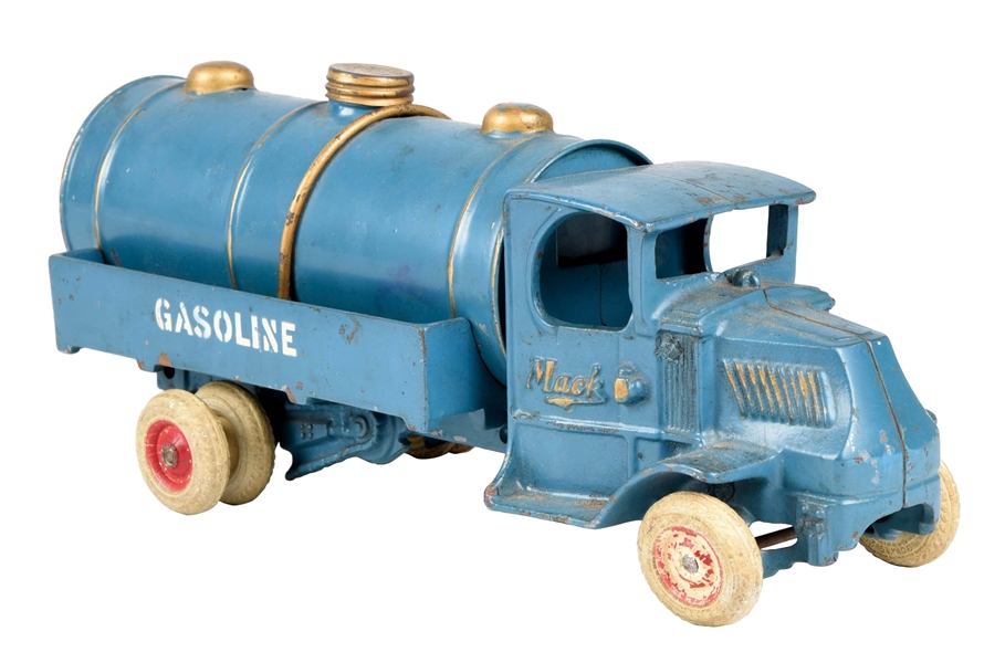 CAST IRON ARCADE MACK GASOLINE TRUCK.