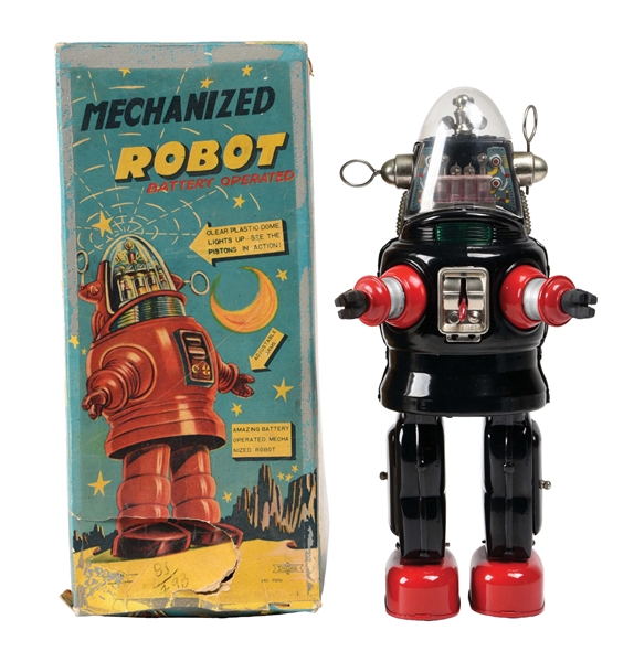 ORIGINAL 1950S SHOWA MECHANIZED ROBBY ROBOT.