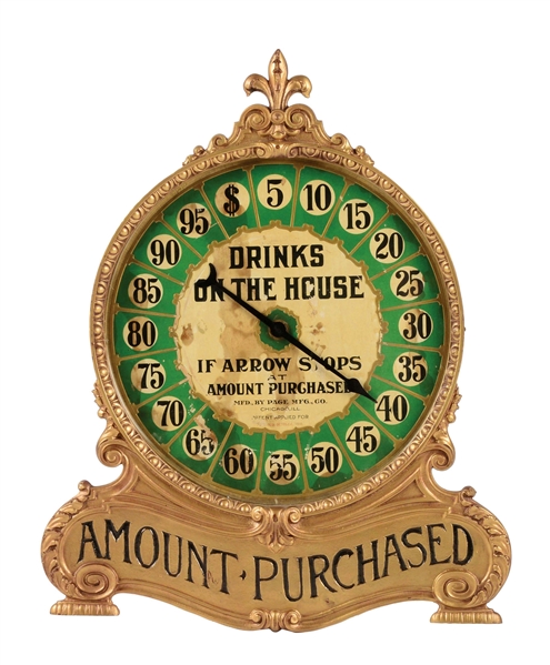 PAGE MFG CO. "DRINKS ON THE HOUSE" TRADE STIMULATOR.