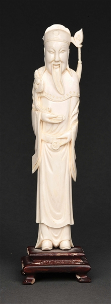 IVORY FIGURE OF AN IMMORTAL.