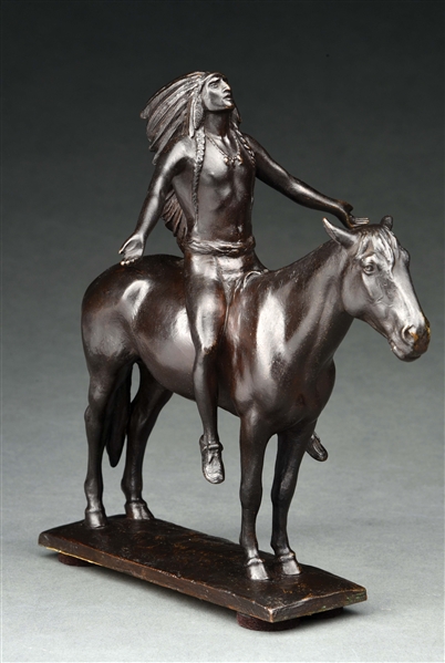 "APPEAL TO THE GREAT SPIRIT" BRONZE STATUE BY CYRUS DALLIN.
