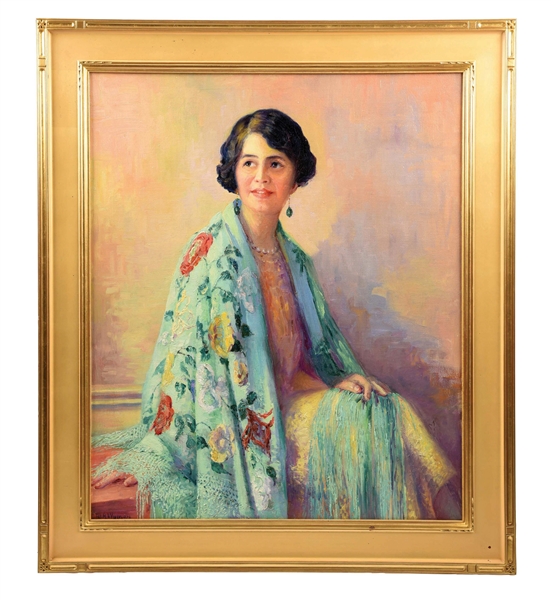 ATTRIBUTED TO MINNIE RANKIN WYMAN (CANADIAN, 1871-1963) PORTRAIT OF A LADY.