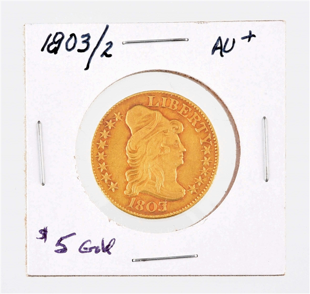 1803/2 $5 GOLD COIN.