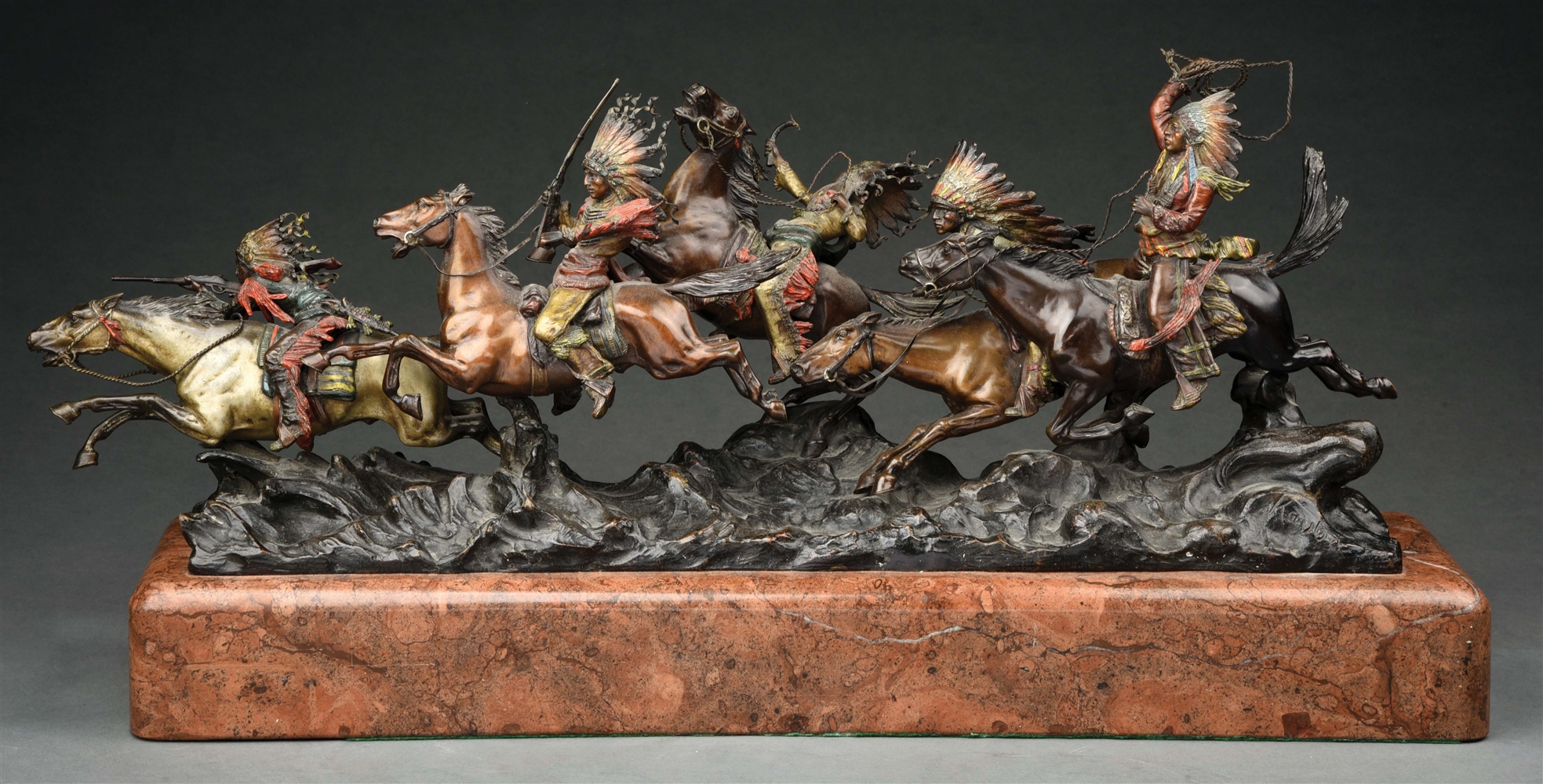 THE CHASE BRONZE SCULPTURE.