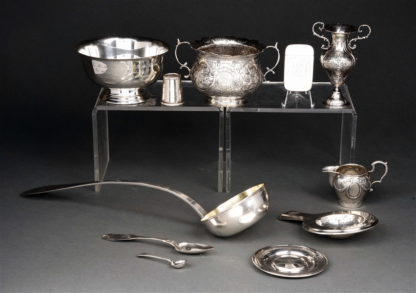 A GROUP OF CONTINENTAL SILVER WARES.