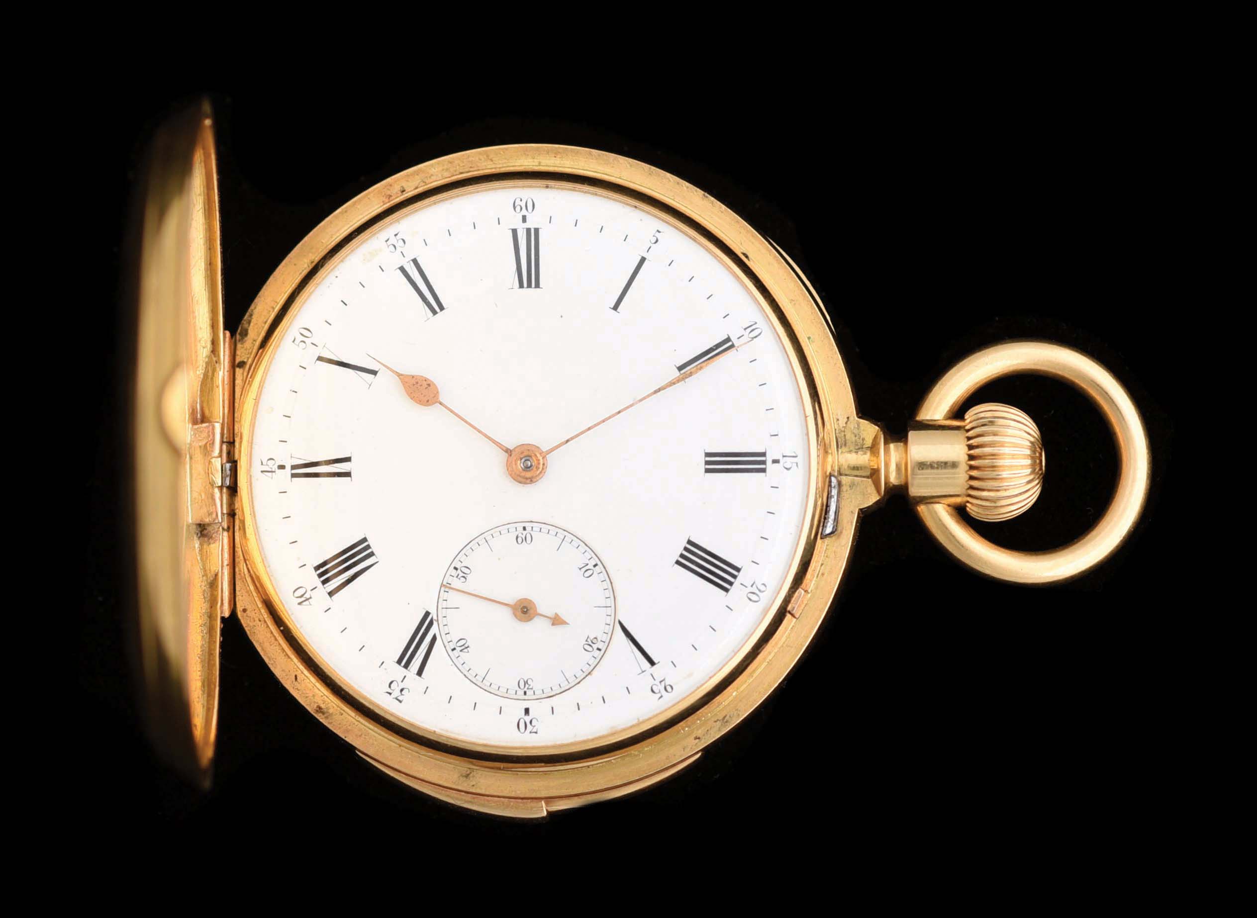 Lot Detail - 18K GOLD SWISS MINUTE REPEATER H/C POCKET WATCH, SIGNED J ...