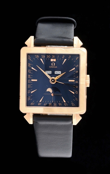 18K ROSE GOLD OMEGA LIMITED EDITION RE-ISSUE 1951 COSMIC WRISTWATCH.