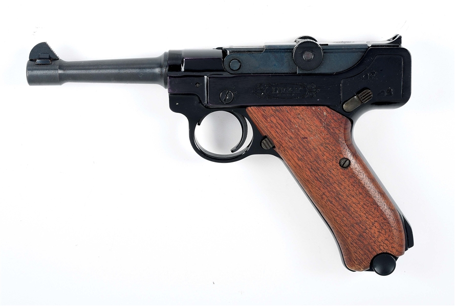 (M) STOEGER LUGER .22 LR SEMI-AUTOMATIC PISTOL WITH FACTORY BOX.