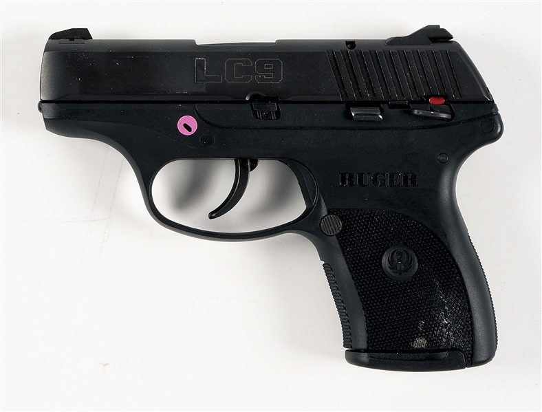 (M) RUGER LC9 9MM SEMI-AUTOMATIC PISTOL WITH BOX, ACCESSORIES.