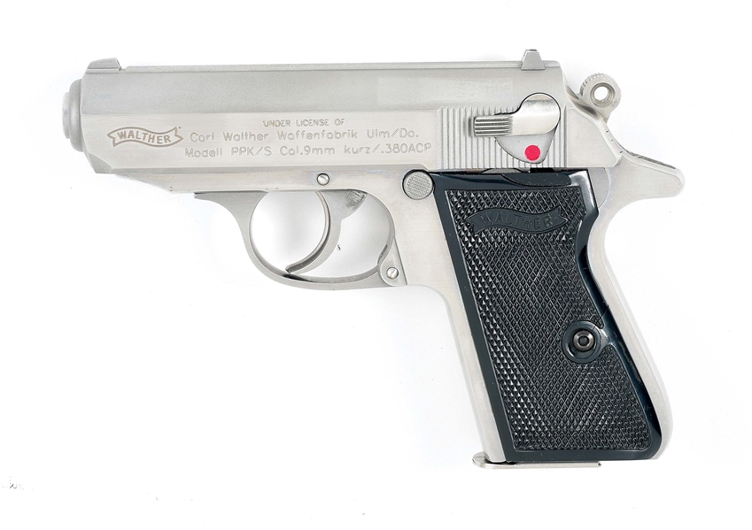 (M) WALTHER PPK/S SEMI-AUTOMATIC PISTOL WITH FACTORY CASE.