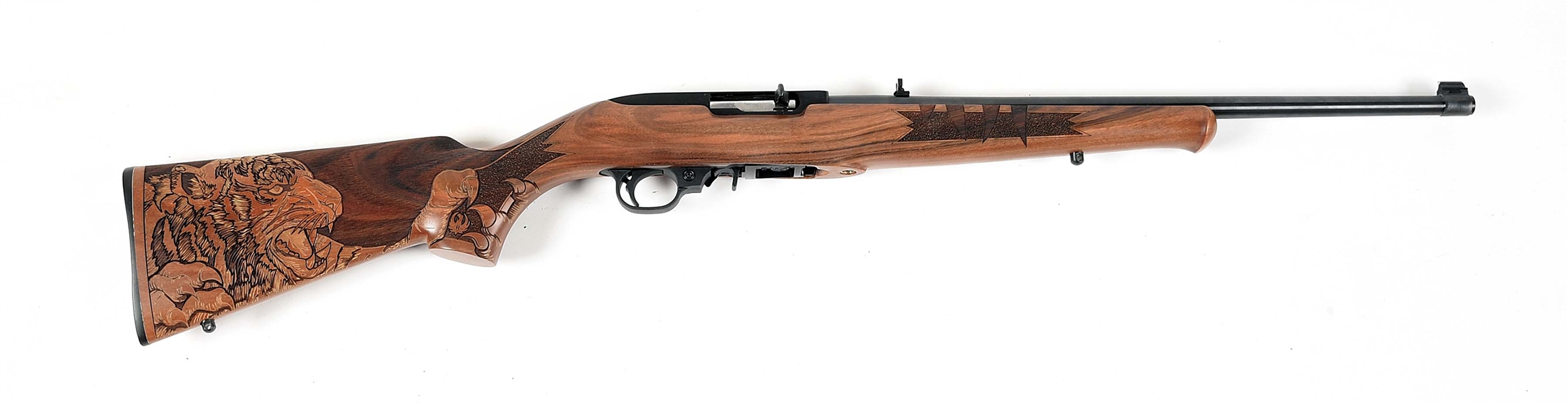 (M) TALO TIGER LIMITED EDITION RUGER 10/22 SEMI AUTOMATIC RIFLE.