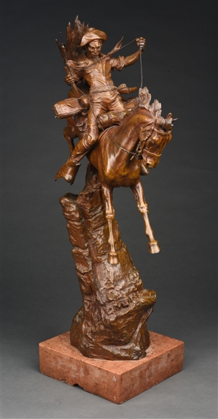 "FOR DEATH FOR GLORY" BRONZE SCULPTURE.