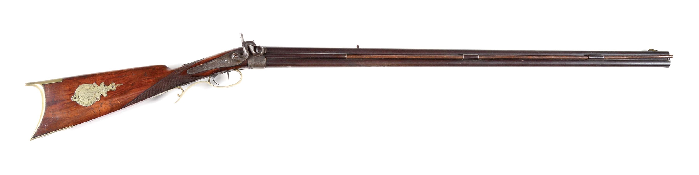 (A) J.M. WATSON OVER/UNDER PERCUSSION RIFLE.